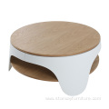 Modern& simple Style Double-deck Wood Coffee Table